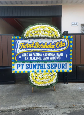 Papan Bunga Duka di Mamajang Luar